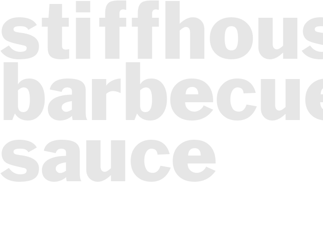 STIFFHOUSE BARBECUE SAUCE