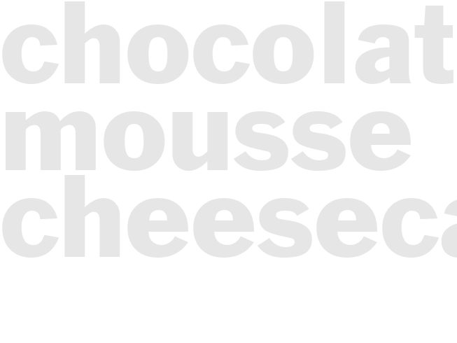 CHOCOLATE MOUSSE CHEESECAKE
