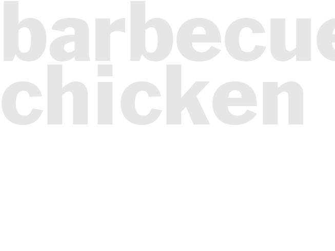 BARBECUED CHICKEN