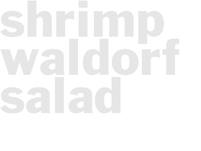 SHRIMP WALDORF SALAD