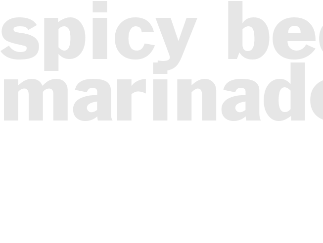 SPICY BEEF MARINADE