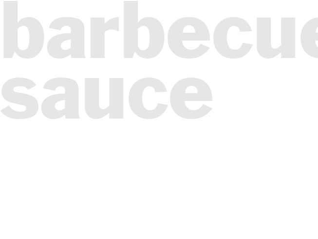 BARBECUE SAUCE