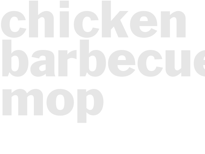 CHICKEN BARBECUE MOP