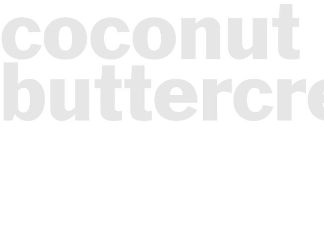 COCONUT BUTTERCREAM
