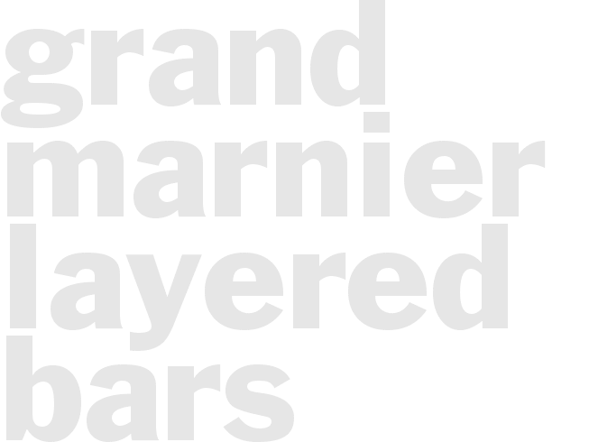 GRAND MARNIER LAYERED BARS 