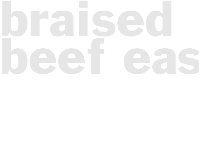 BRAISED BEEF - Easy
