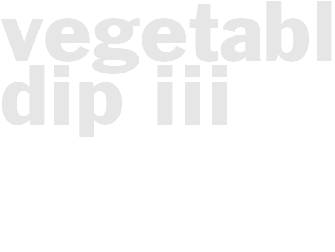 VEGETABLE DIP III
