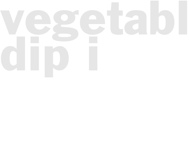 VEGETABLE DIP I
