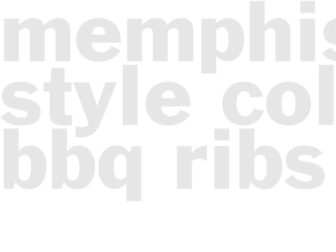 MEMPHIS STYLE COLA BBQ RIBS 