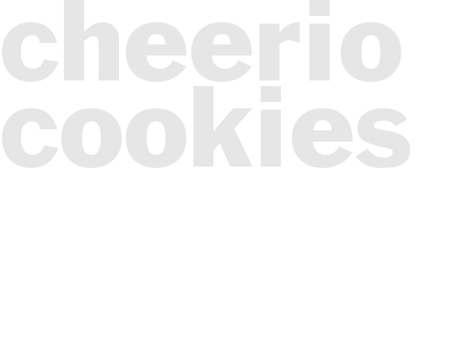 CHEERIO COOKIES