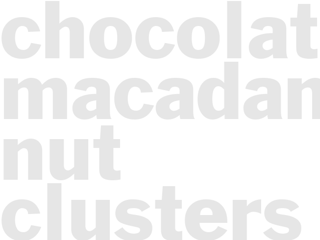CHOCOLATE-MACADAMIA NUT CLUSTERS 