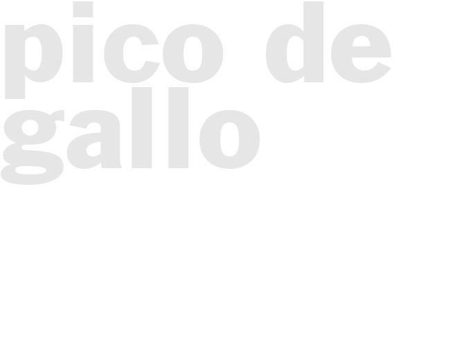 PICO DE GALLO