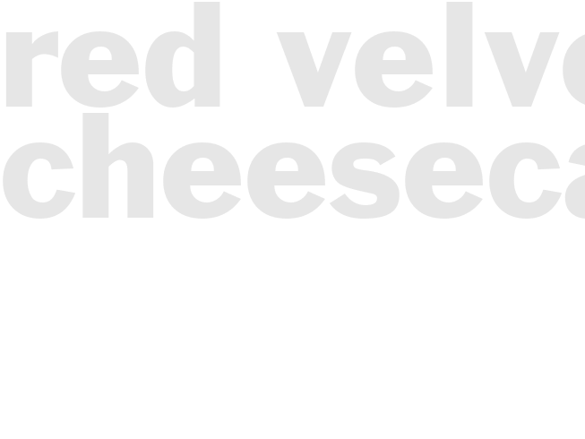 RED VELVET CHEESECAKE