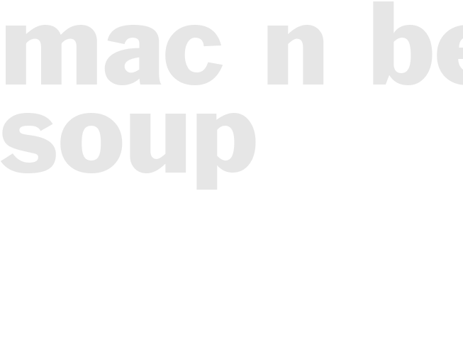 MAC N BEEF SOUP