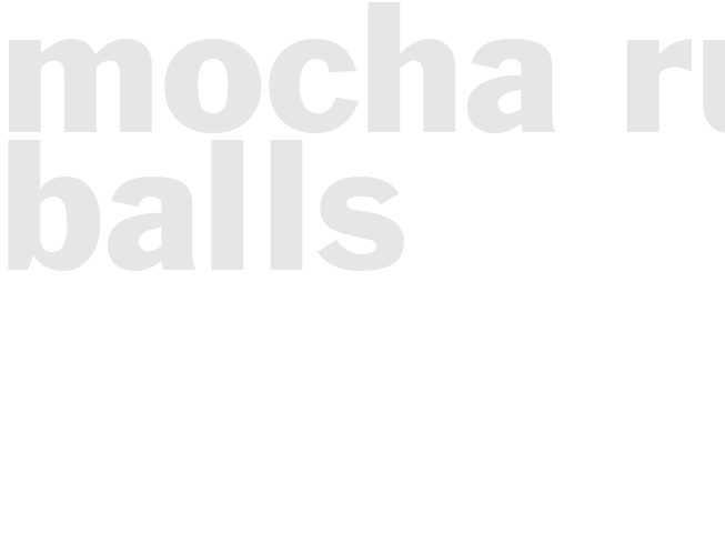 MOCHA RUM BALLS