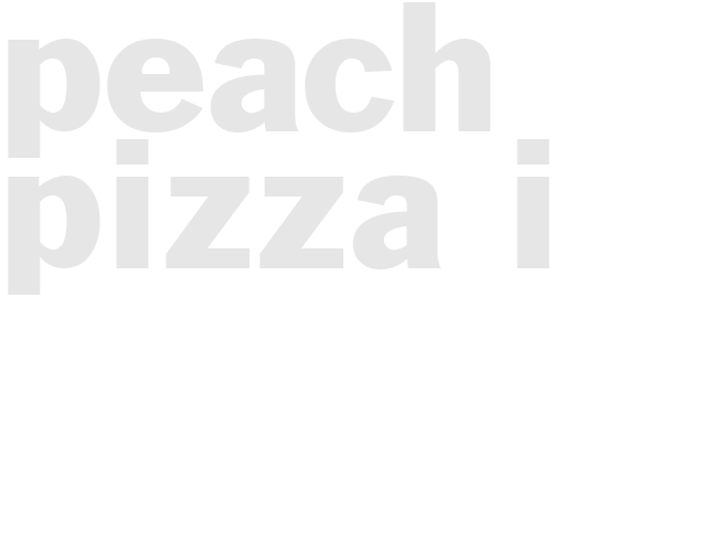 PEACH PIZZA I