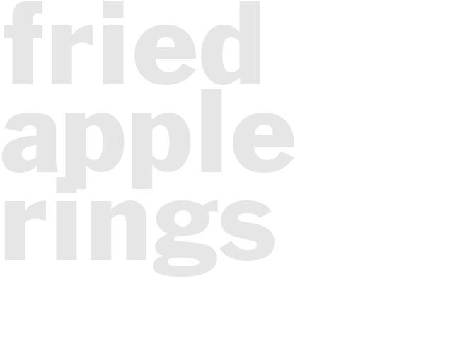 FRIED APPLE RINGS