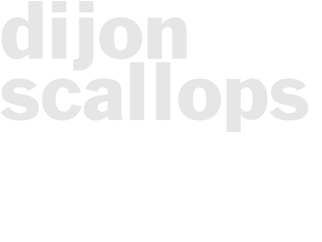 DIJON SCALLOPS 