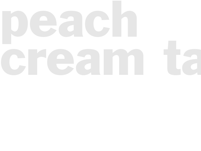 PEACH CREAM TART 