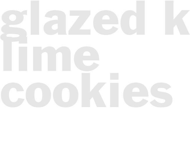 GLAZED KEY LIME COOKIES