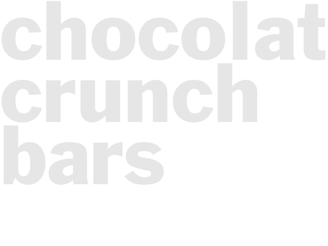 CHOCOLATE CRUNCH BARS 