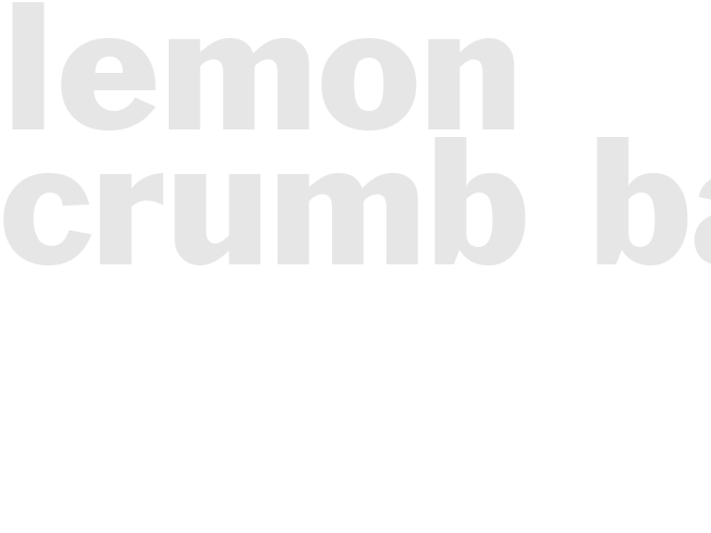 LEMON CRUMB BARS
