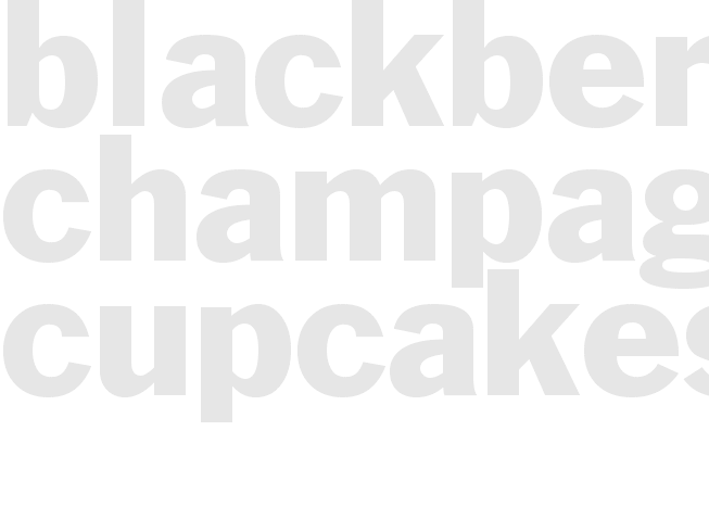 BLACKBERRY CHAMPAGNE CUPCAKES  