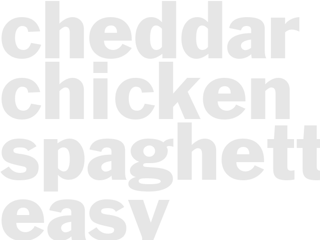 *CHEDDAR CHICKEN SPAGHETT* I- Easy