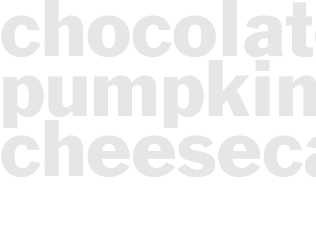 CHOCOLATE PUMPKIN CHEESECAKE 