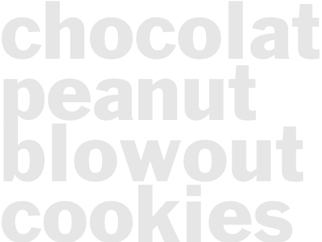 CHOCOLATE-PEANUT BLOWOUT COOKIES
