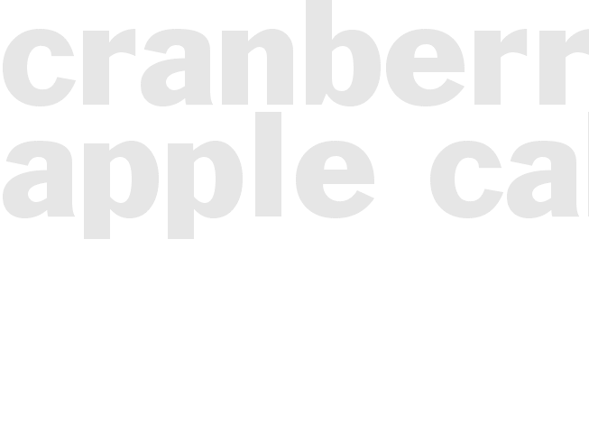 CRANBERRY APPLE CAKE 