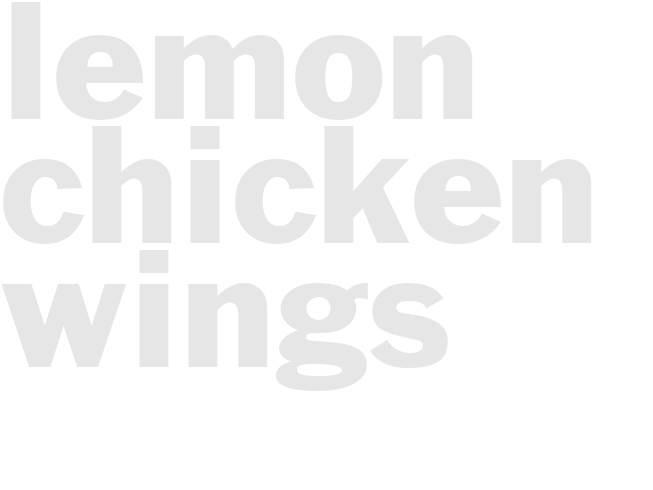LEMON CHICKEN WINGS