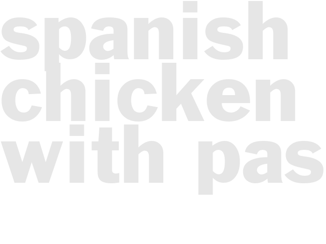 SPANISH CHICKEN WITH PASTA