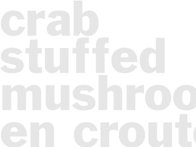 CRAB STUFFED MUSHROOMS EN CROUTE