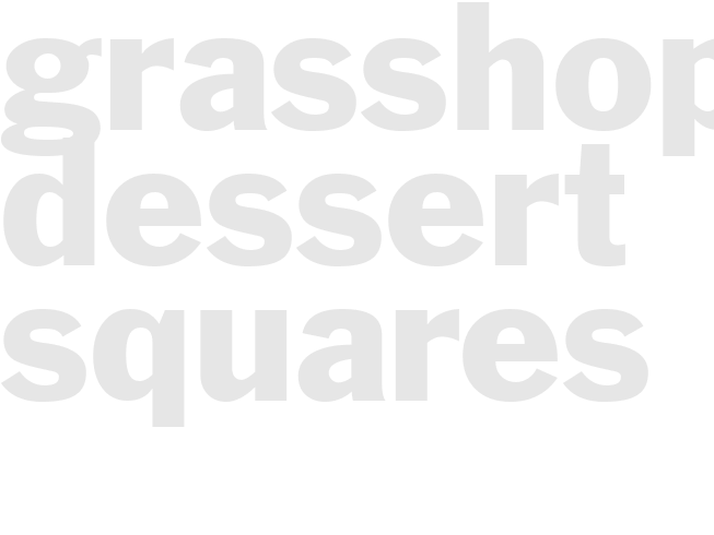 GRASSHOPPER DESSERT SQUARES