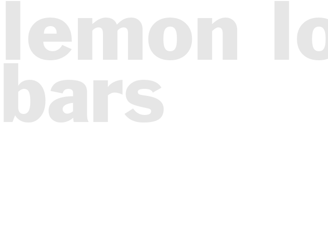 LEMON LOVE BARS