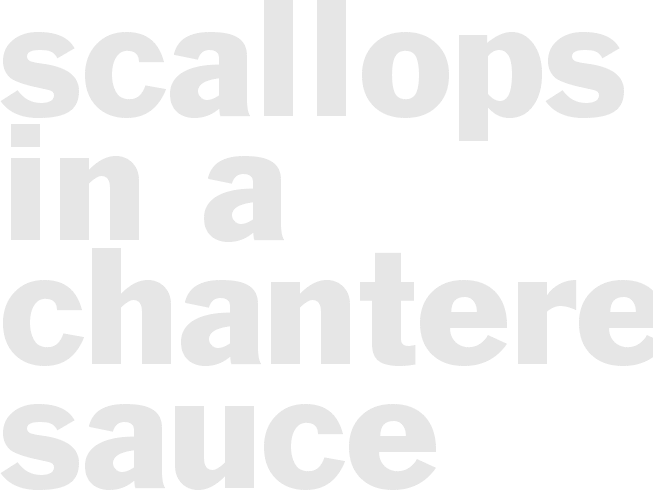 SCALLOPS IN A CHANTERELLE SAUCE