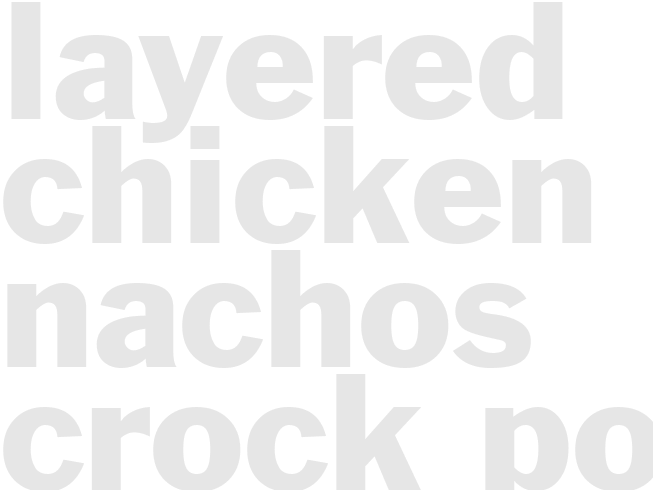 LAYERED CHICKEN NACHOS - Crock pot