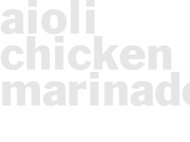 AIOLI CHICKEN MARINADE