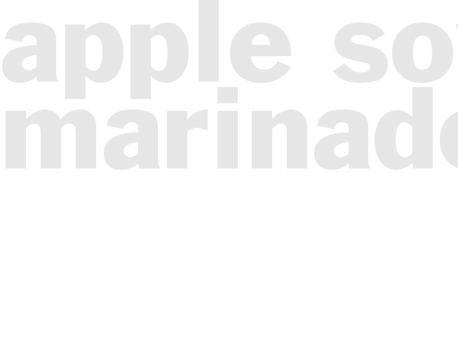 APPLE SOY MARINADE