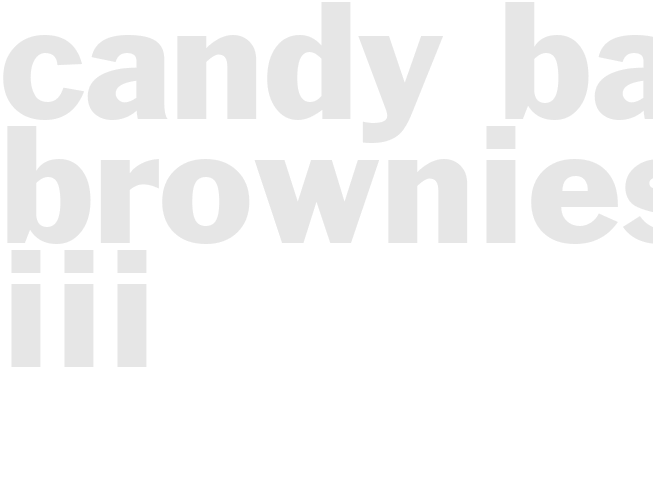 CANDY BAR BROWNIES III
