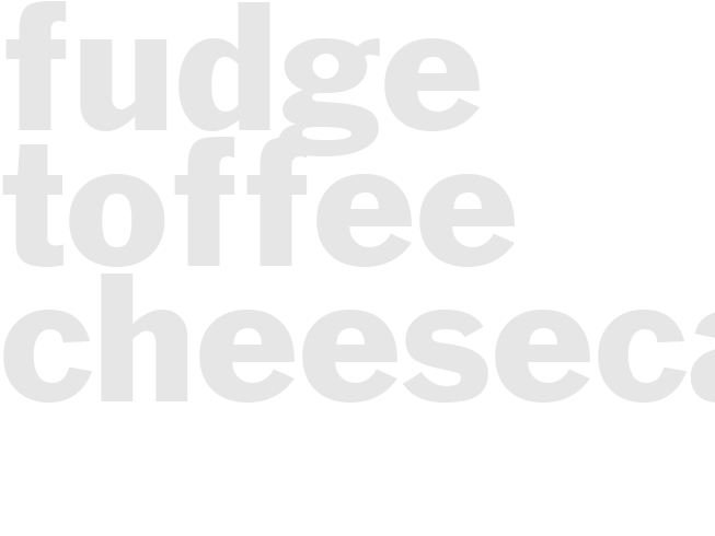 FUDGE TOFFEE CHEESECAKE