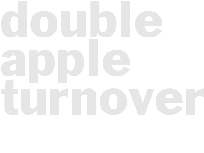 DOUBLE APPLE TURNOVERS