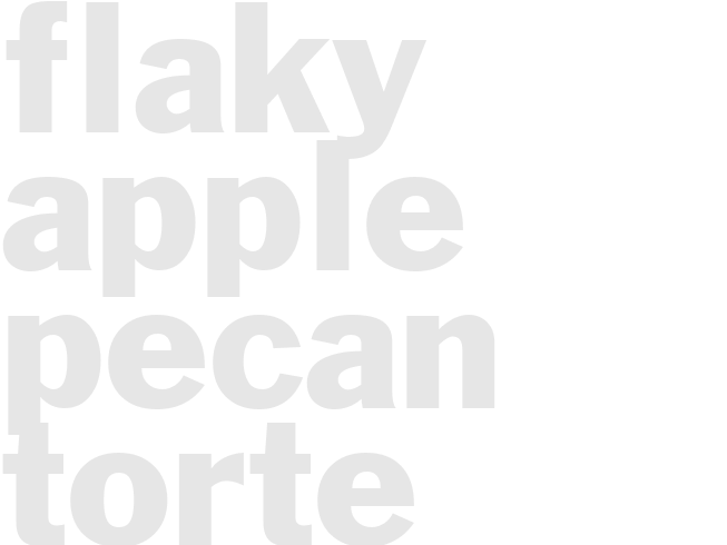 FLAKY APPLE PECAN TORTE