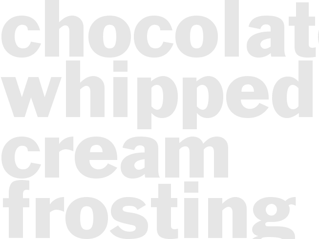 CHOCOLATE WHIPPED CREAM FROSTING