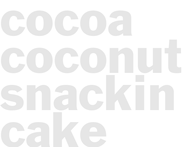 COCOA-COCONUT SNACKIN CAKE