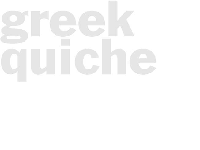 GREEK QUICHE
