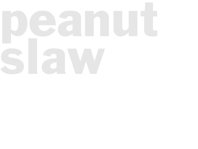 PEANUT SLAW