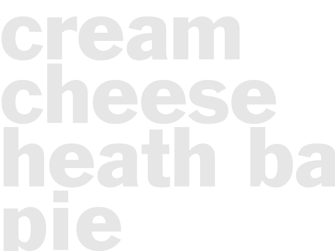 CREAM CHEESE HEATH BAR PIE   