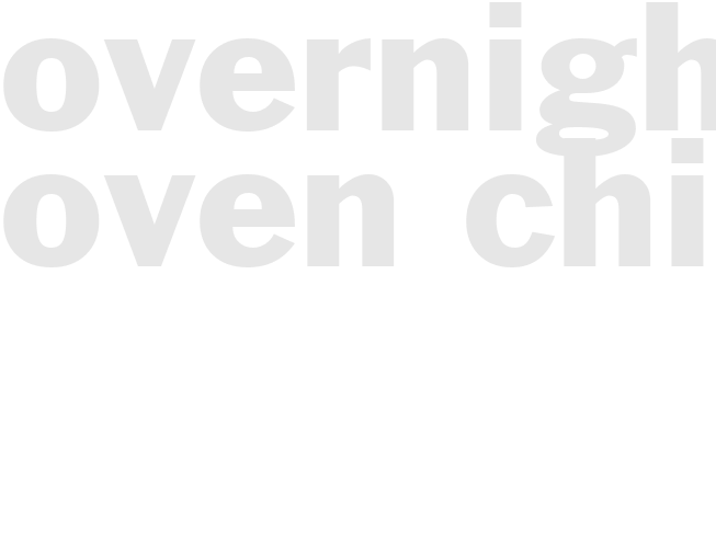 OVERNIGHT OVEN CHILI